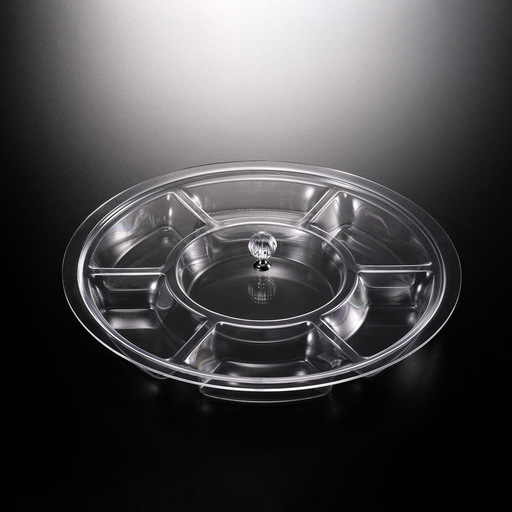 Vague Acrylic 7 Compartment Serving Set - Al Makaan Store