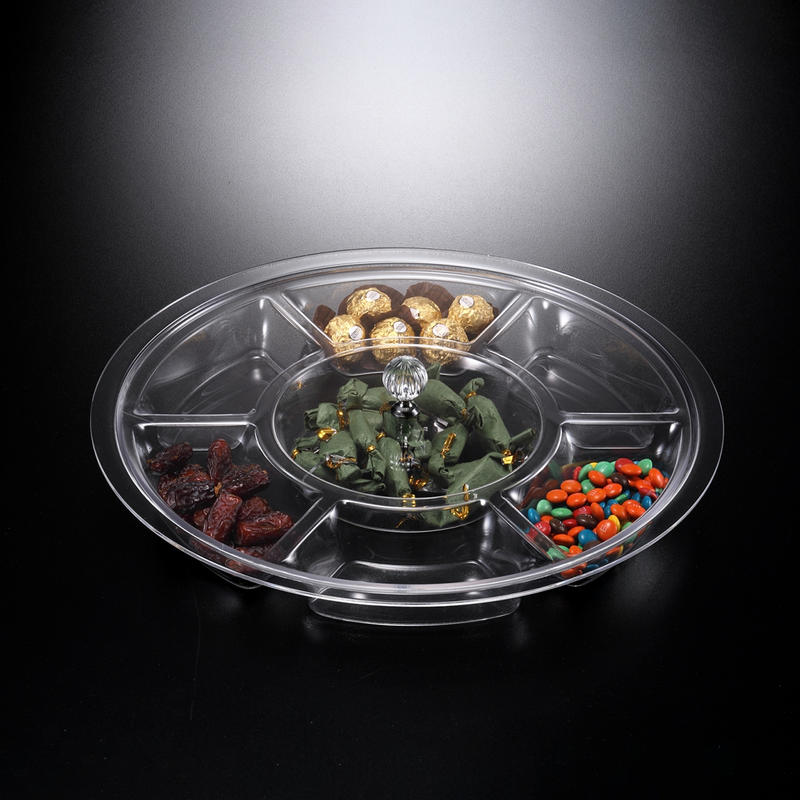 Vague Acrylic 7 Compartment Serving Set - Al Makaan Store