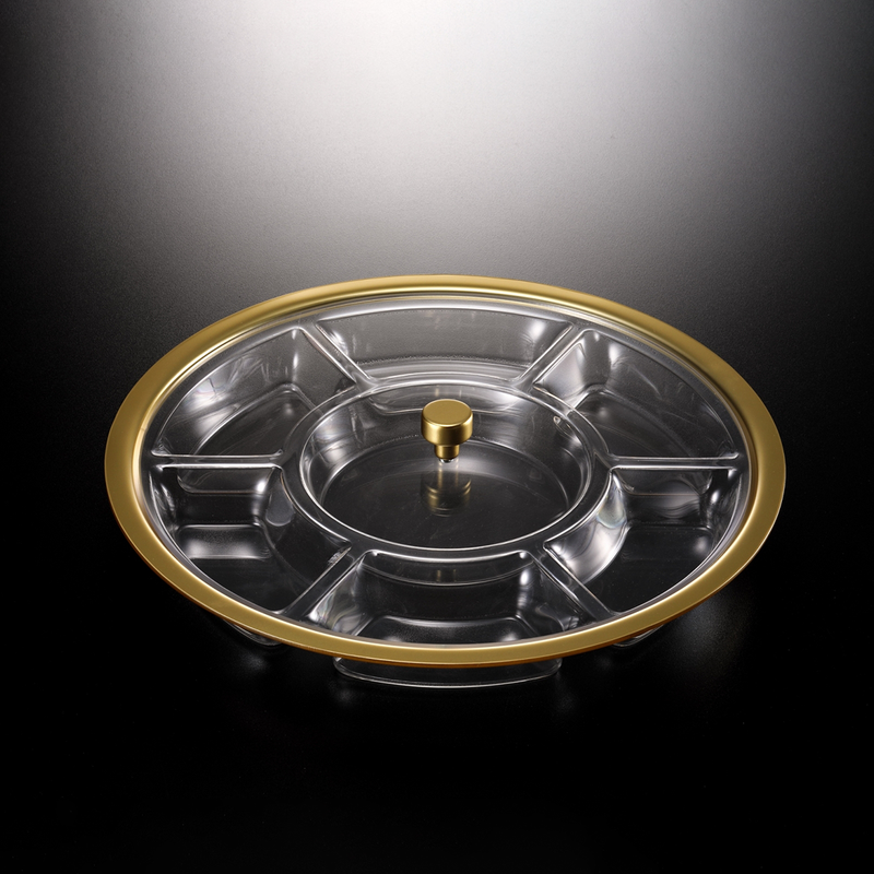 Vague Acrylic 7 Compartment Serving Set - Al Makaan Store