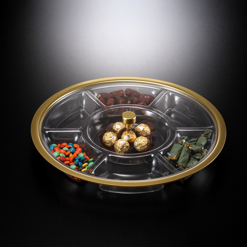 Vague Acrylic 7 Compartment Serving Set - Al Makaan Store