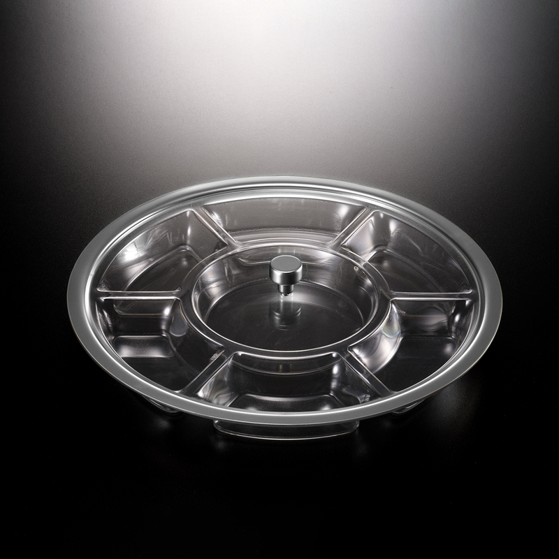 Vague Acrylic 7 Compartment Serving Set - Al Makaan Store