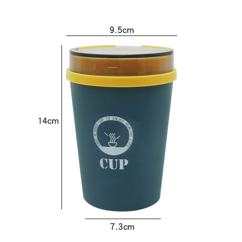 Vague Silicone Airtight Soup Bottle with Spoon 500 ml - Al Makaan Store