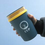 Vague Silicone Airtight Soup Bottle with Spoon 500 ml - Al Makaan Store