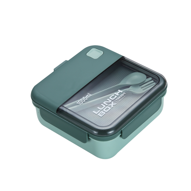 Vague Silicone Lunch Box with Fork and Spoon 1 Liter - Al Makaan Store