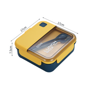 Vague Silicone Lunch Box with Fork and Spoon 1 Liter - Al Makaan Store
