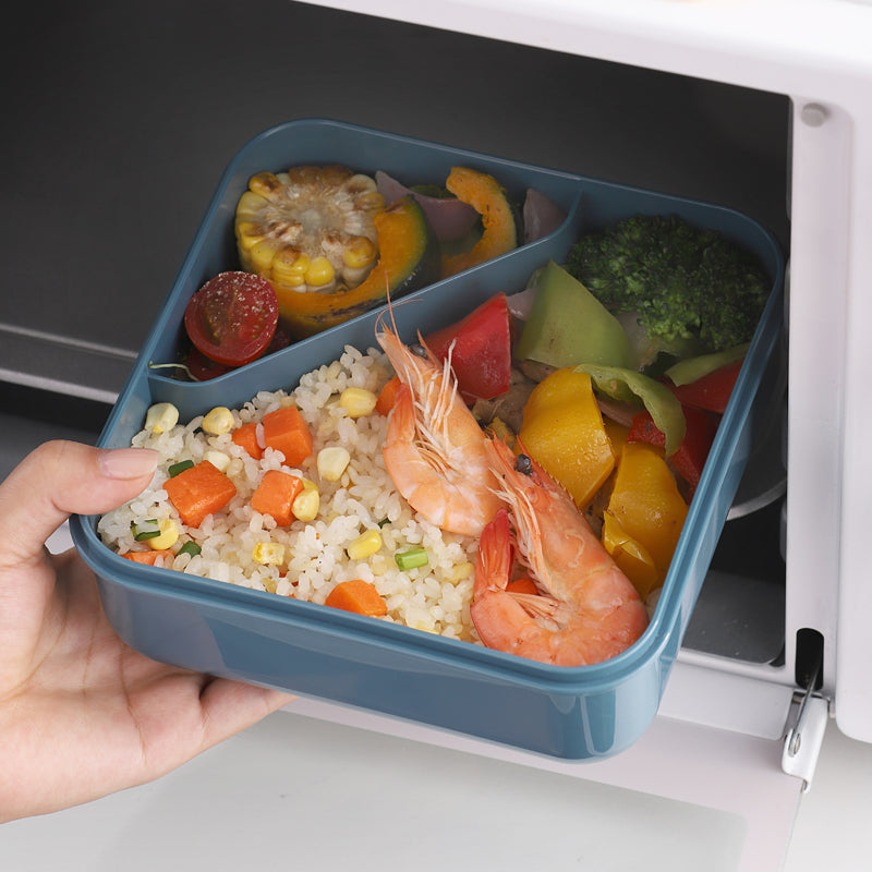 Vague Silicone Lunch Box with Fork and Spoon 1 Liter - Al Makaan Store