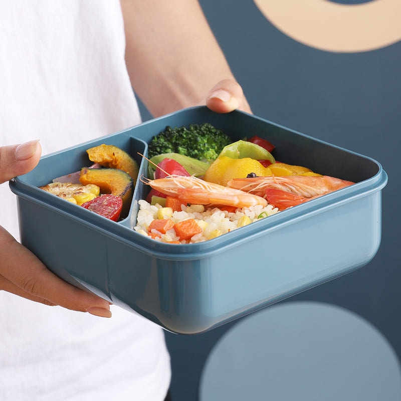 Vague Silicone Lunch Box with Fork and Spoon 1 Liter - Al Makaan Store