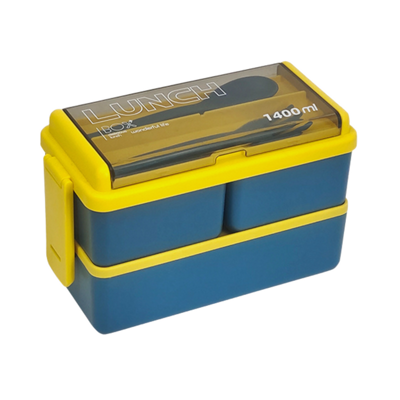 Vague Silcone Two Layered Lunch Box 1.4 Liter - Al Makaan Store