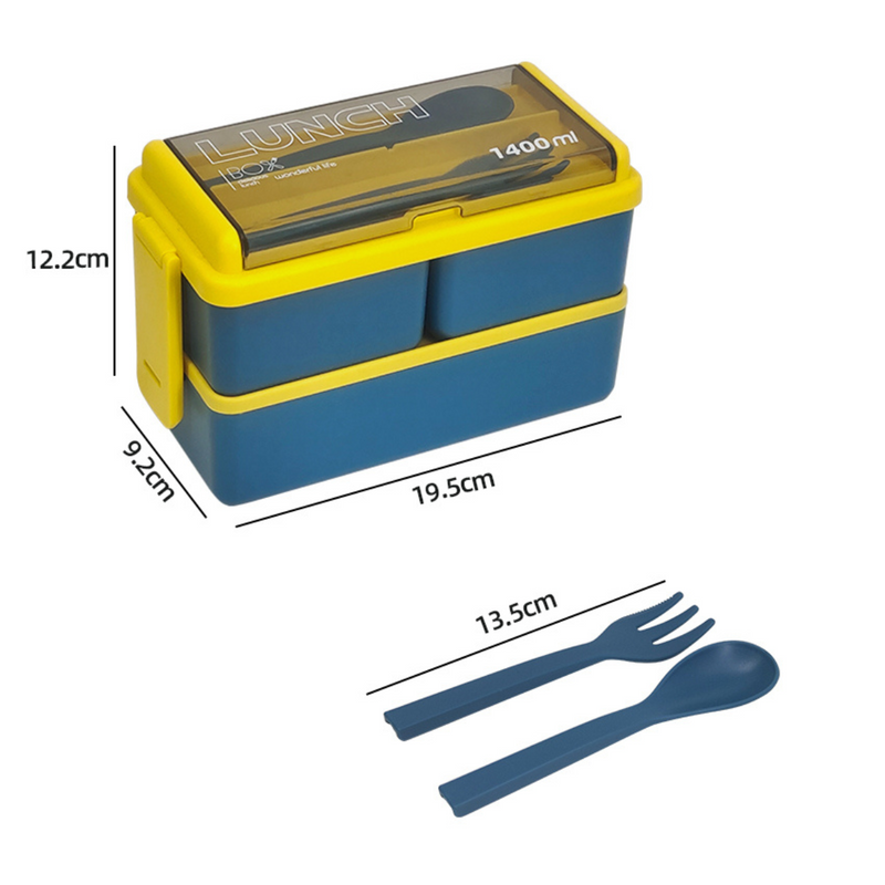 Vague Silcone Two Layered Lunch Box 1.4 Liter - Al Makaan Store