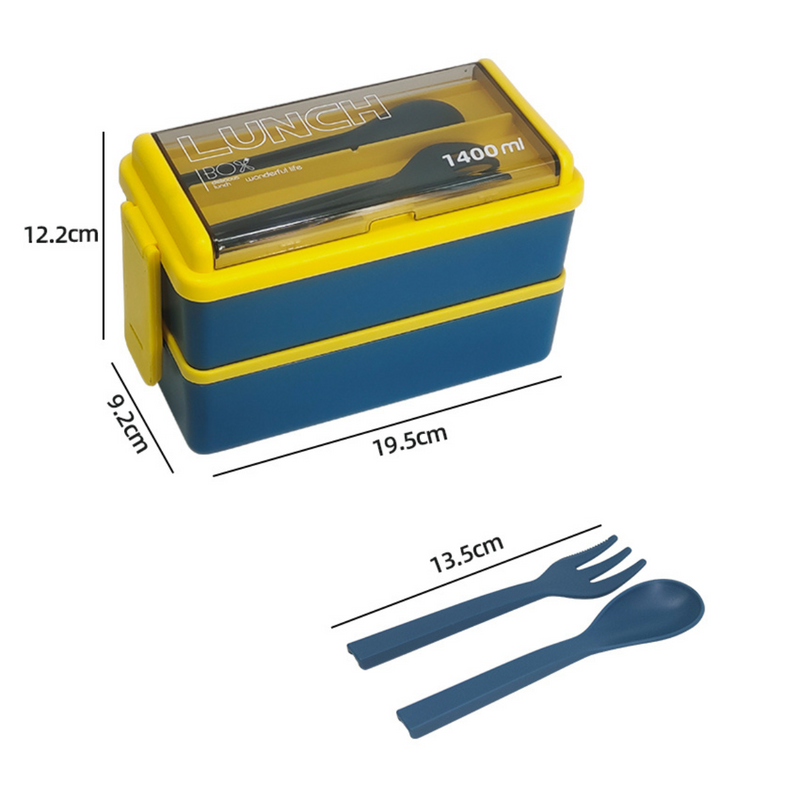Vague Silcone Two Layer Lunch Box 1.4 Liter - Al Makaan Store