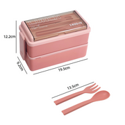 Vague Silcone Two Layer Lunch Box 1.4 Liter - Al Makaan Store