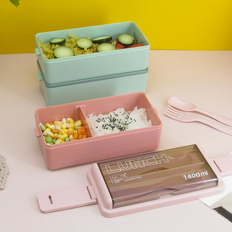 Vague Silcone Two Layer Lunch Box 1.4 Liter - Al Makaan Store