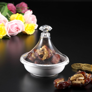 Vague Porcelain Mini Tajin with Acrylic Cover - Al Makaan Store