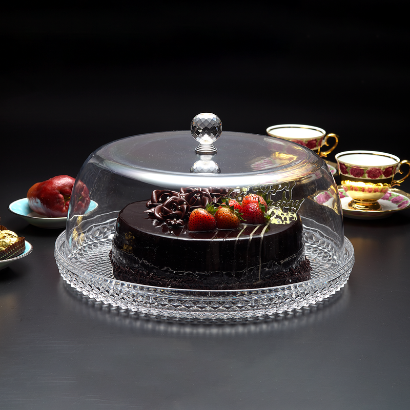 Vague Acrylic Diamond Round Cake Set - Al Makaan Store