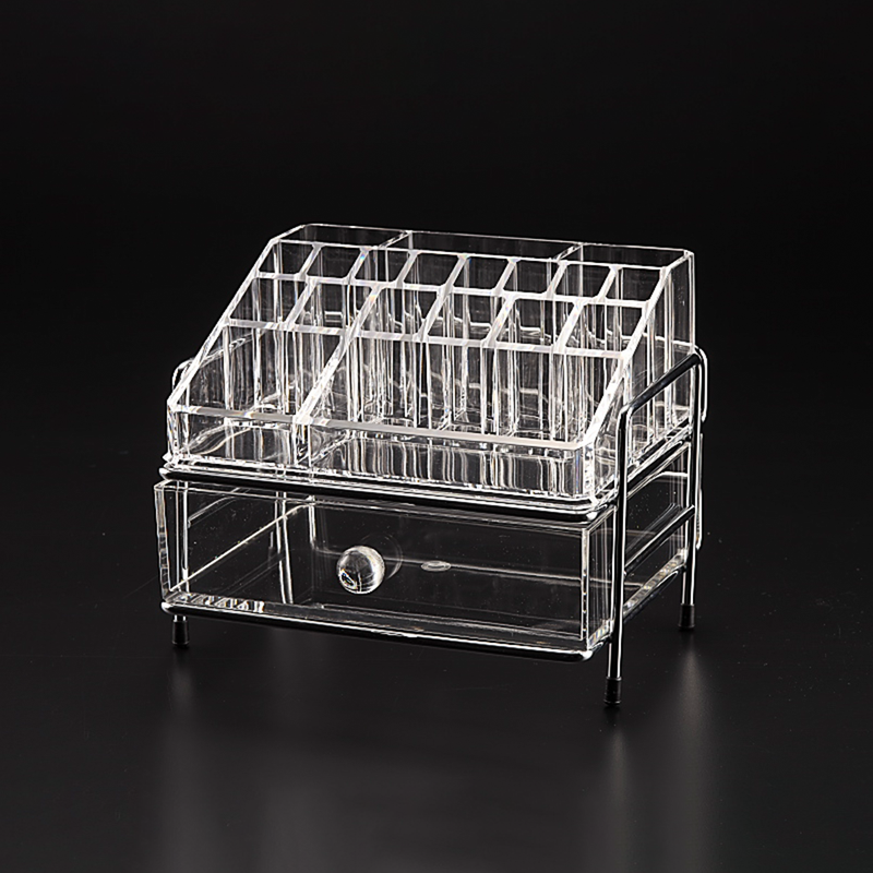 Vague Medium Acrylic Cosmetic Jewelery Box 1 Drawer - Al Makaan Store