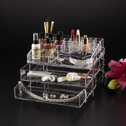 Vague Large Acrylic Cosmetic Jewelery Box 2 Drawer - Al Makaan Store