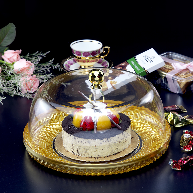 Vague Acrylic Diamond Round Cake Set - Al Makaan Store