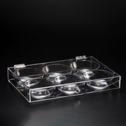 Vague Acrylic Candy Box with Six Bowl - Al Makaan Store