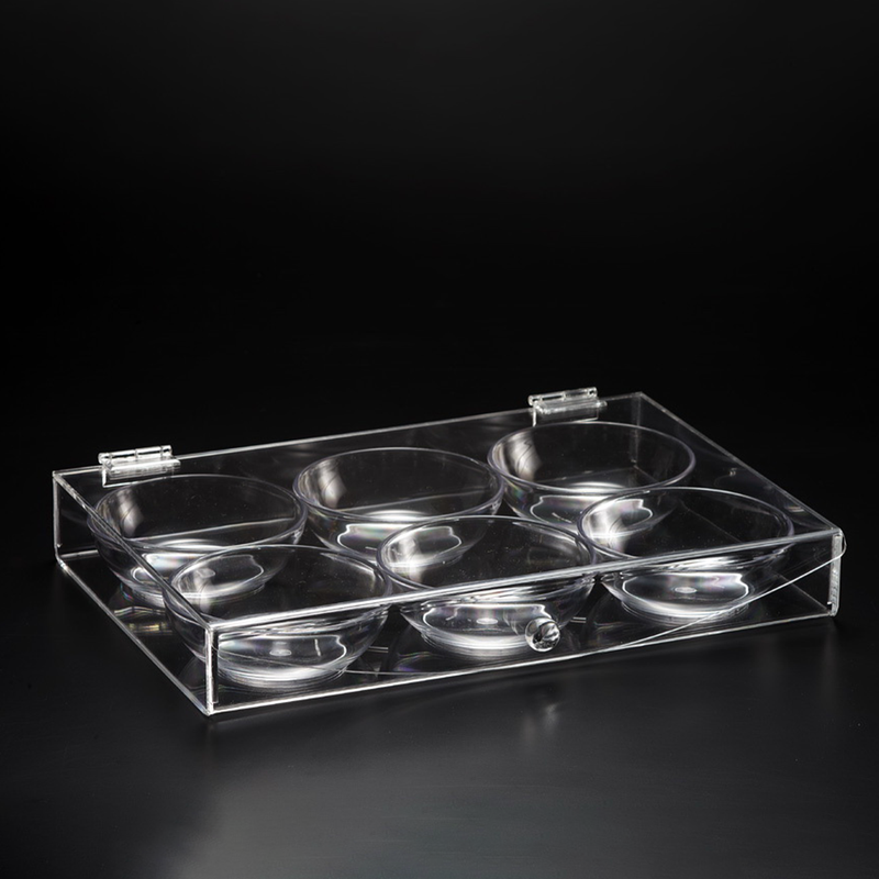 Vague Acrylic Candy Box with Six Bowl - Al Makaan Store