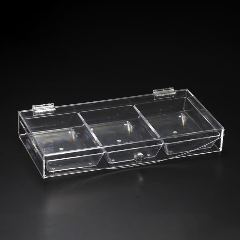 Vague Acrylic Candy Box with Three Comparment - Al Makaan Store