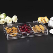 Vague Acrylic Candy Box with Three Comparment - Al Makaan Store