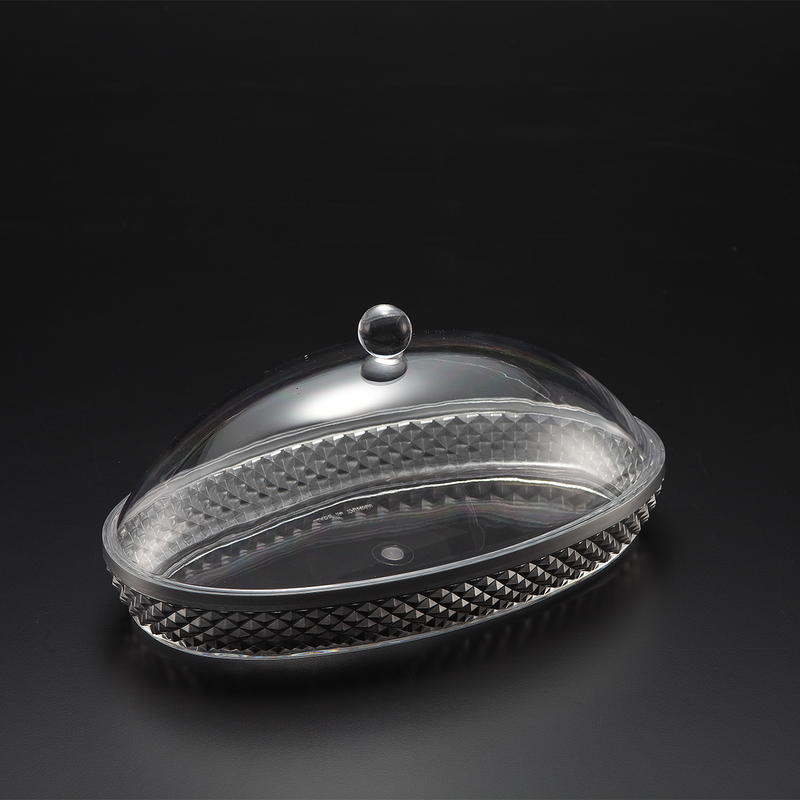 Vague Diamond Oval Acrylic Dessert Set - Al Makaan Store