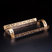 Vague Golden Printed Acrylic Serving Tray 59 cm - Al Makaan Store
