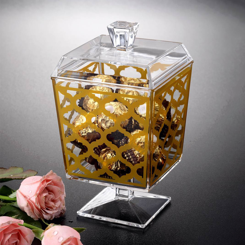 Vague Square Acrylic Candy Box - Al Makaan Store