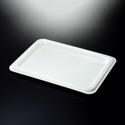 Vague Acrylic Traditional Tray Off White - Al Makaan Store
