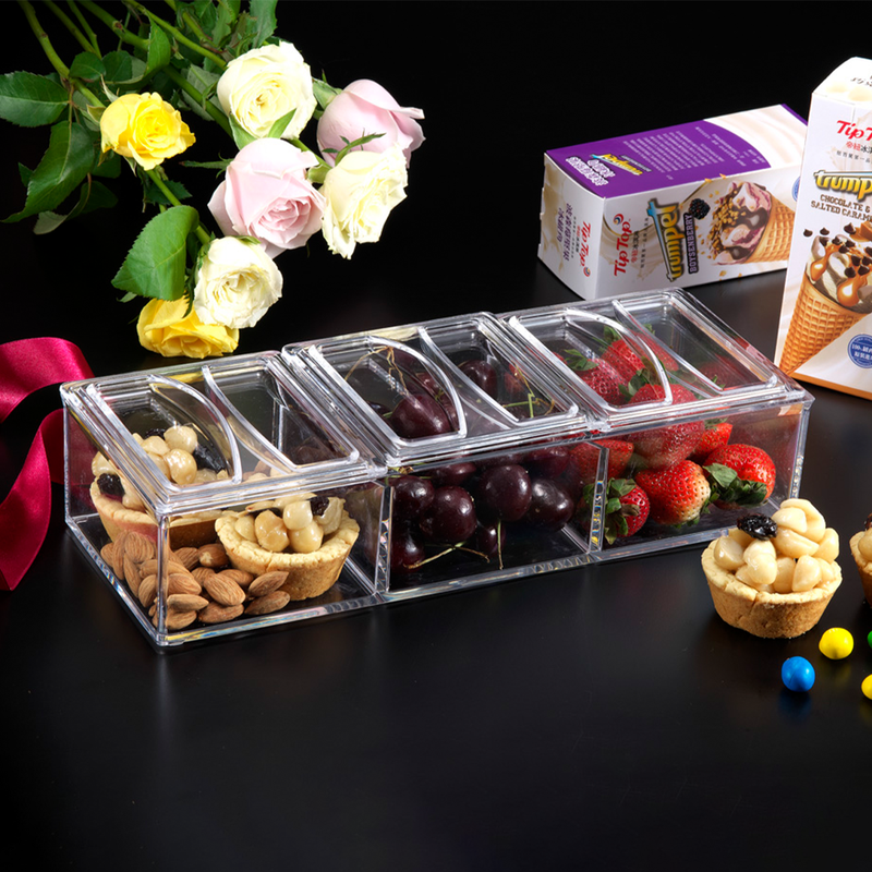 Vague Acrylic Serving Compartment Set - Al Makaan Store