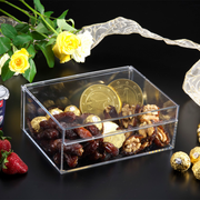 Vague Acrylic Dates Serving Flip Box - Al Makaan Store