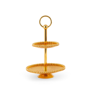 Vague Round 2 Tiers Metal Candy Plates - Al Makaan Store