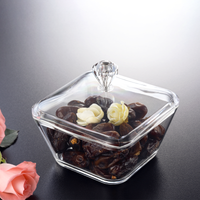 Vague Square Acrylic Candy Bowl Set 13.5 cm - Al Makaan Store