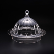Vague Acrylic Dome Serving Set 35 cm - Al Makaan Store