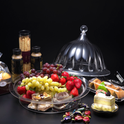 Vague Acrylic Dome Serving Set 35 cm - Al Makaan Store
