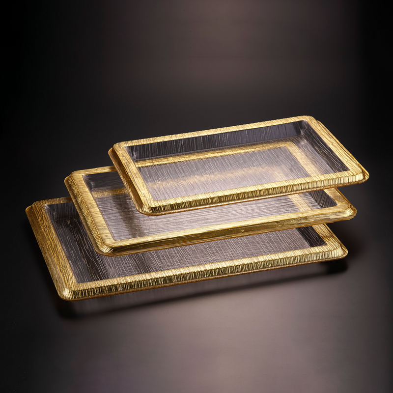 Vague Acrylic Tray Bark Design - Al Makaan Store