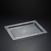 Vague Acrylic Serving Tray Bark Design - Al Makaan Store