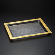 Vague Acrylic Serving Tray Bark Design - Al Makaan Store