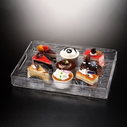 Vague Acrylic Serving Tray Bark Design - Al Makaan Store