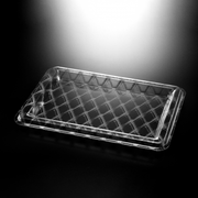 Vague Rectangular Acrylic Serving Tray Flower Design - Al Makaan Store