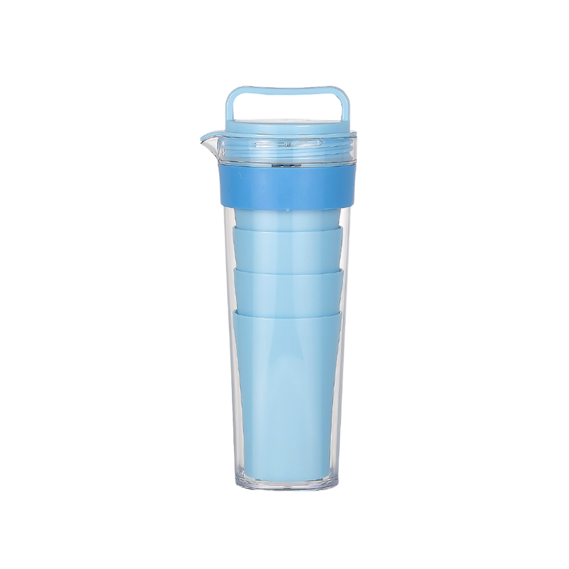 Vague Water Pitcher with 4 Cups Set 1.4 L - Al Makaan Store