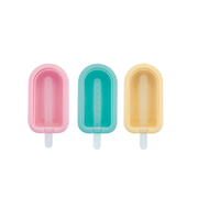 Vague 3 Piece Silicone Ice Cream Mould Set Popsicle - Al Makaan Store