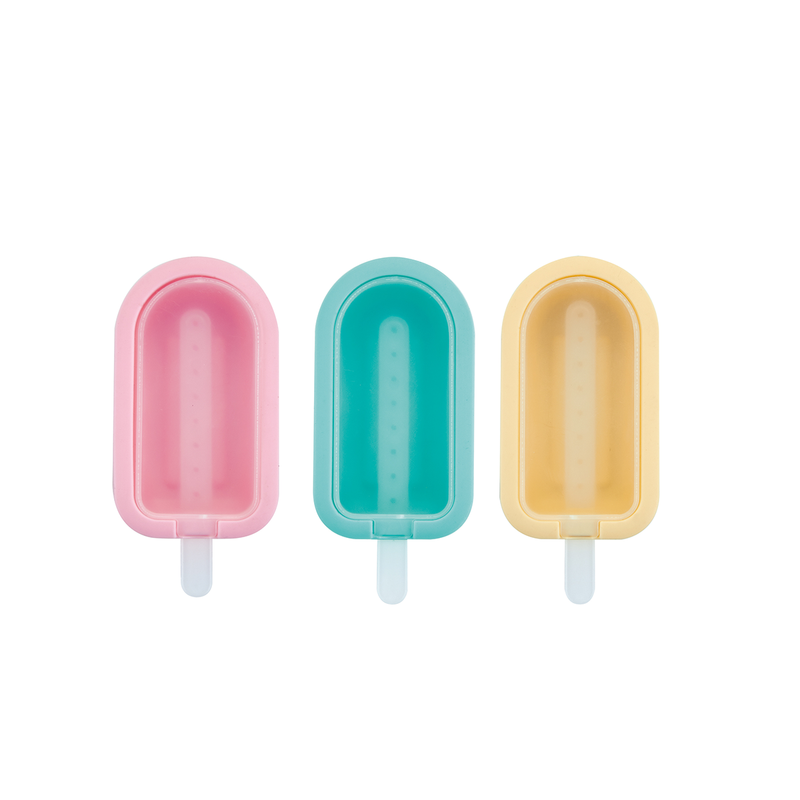 Vague 3 Piece Silicone Ice Cream Mould Set Popsicle - Al Makaan Store