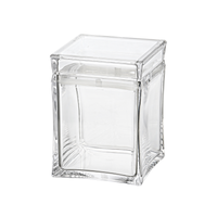 Vague Square Acrylic Canister Jar - Al Makaan Store
