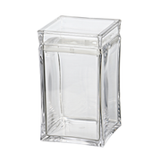 Vague Square Acrylic Canister Jar - Al Makaan Store
