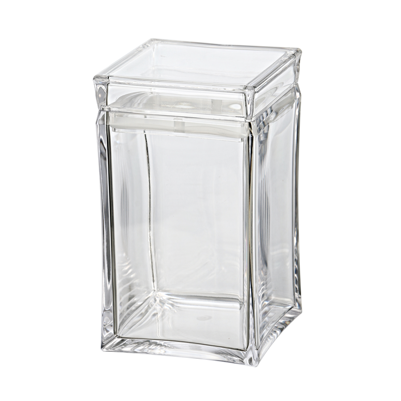 Vague Square Acrylic Canister Jar - Al Makaan Store