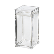 Vague Square Acrylic Canister Jar - Al Makaan Store