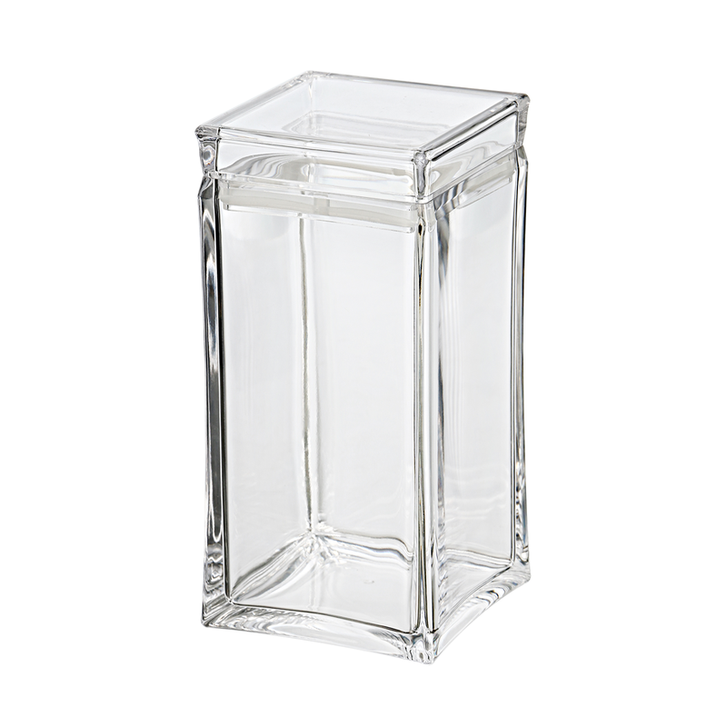 Vague Square Acrylic Canister Jar - Al Makaan Store