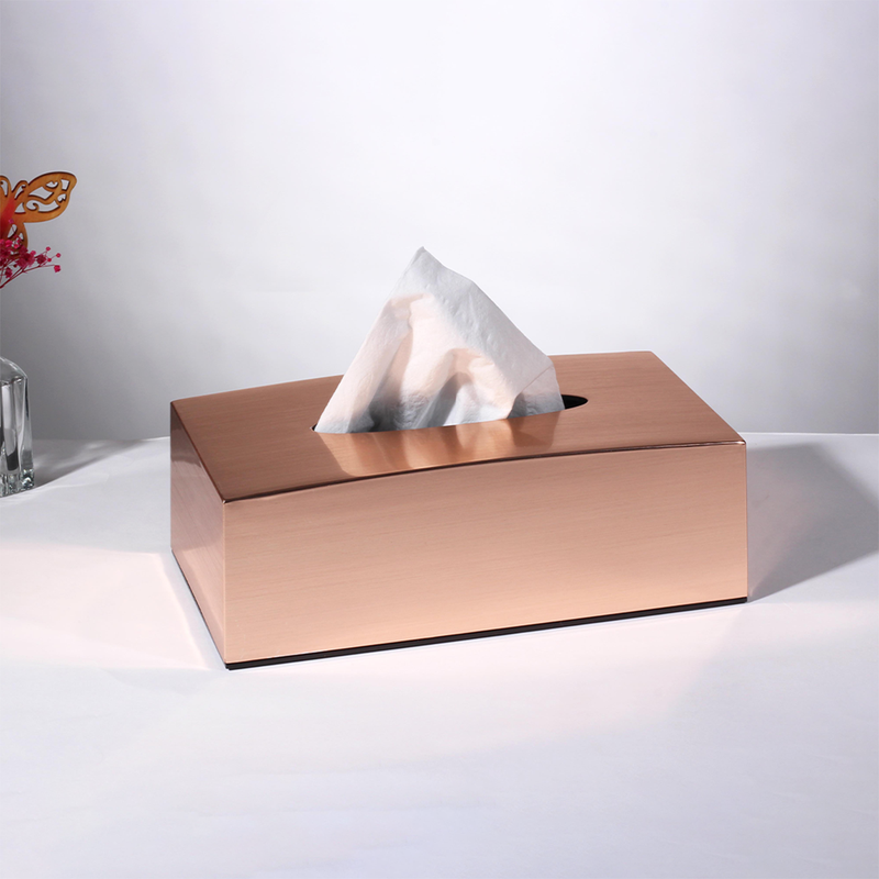 Vague Acrylic Tissue Box with Metallic Finish - Al Makaan Store