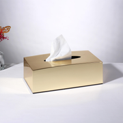 Vague Acrylic Tissue Box with Metallic Finish - Al Makaan Store